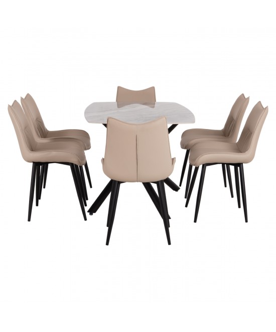 ΣΕΤ ΤΡΑΠΕΖΑΡΙΑΣ 7ΤΜΧ ISKA HM21363 ΚΕΡΑΜΙΚΟ TOP/ΜΕΤΑΛ. ΠΟΔΙΑ--PU ΜΠΕΖ/ΜΕΤΑΛ.ΠΟΔΙΑ ΣΕΤ ΤΡΑΠΕΖΑΡΙΑΣ 7ΤΜΧ ISKA HM21363 ΚΕΡΑΜΙΚΟ TOP/ΜΕΤΑΛ. ΠΟΔΙΑ--PU ΜΠΕΖ/ΜΕΤΑΛ.ΠΟΔΙΑ