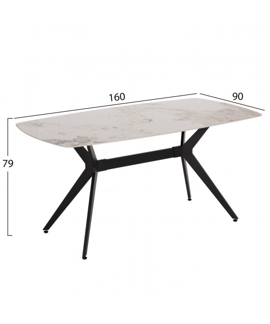 ΣΕΤ ΤΡΑΠΕΖΑΡΙΑΣ 7ΤΜΧ AIKA HM21364 ΚΕΡΑΜΙΚΟ TOP/ΜΕΤΑΛ. ΠΟΔΙΑ--PU ΓΚΡΙ/ΜΕΤΑΛ.ΠΟΔΙΑ