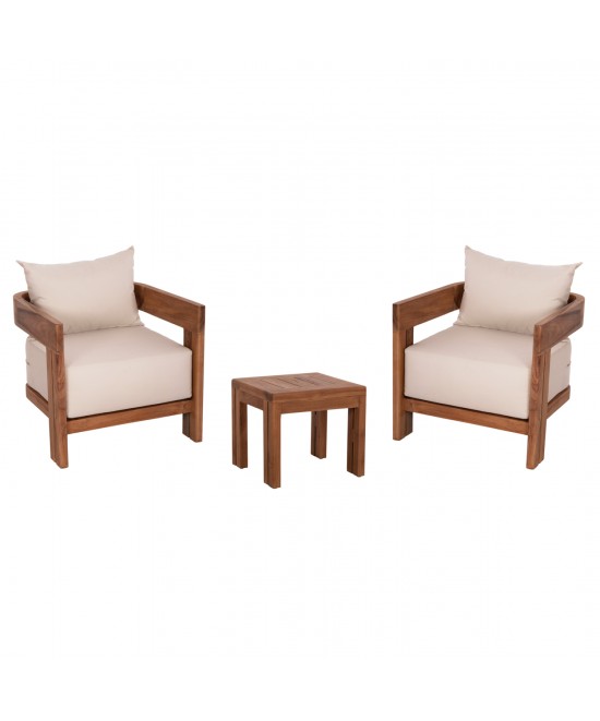LOUNGE ΣΕΤ KIOTO HM10960 ΤΡΑΠΕΖΑΚΙ & 2 ΠΟΛΥΘΡΟΝΕΣ--ΞΥΛΟ TEAK--ΜΠΕΖ ΜΑΞΙΛΑΡΙΑ LOUNGE ΣΕΤ KIOTO HM10960 ΤΡΑΠΕΖΑΚΙ & 2 ΠΟΛΥΘΡΟΝΕΣ--ΞΥΛΟ TEAK--ΜΠΕΖ ΜΑΞΙΛΑΡΙΑ
