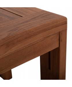 LOUNGE ΣΕΤ KIOTO HM10960 ΤΡΑΠΕΖΑΚΙ & 2 ΠΟΛΥΘΡΟΝΕΣ--ΞΥΛΟ TEAK--ΜΠΕΖ ΜΑΞΙΛΑΡΙΑ