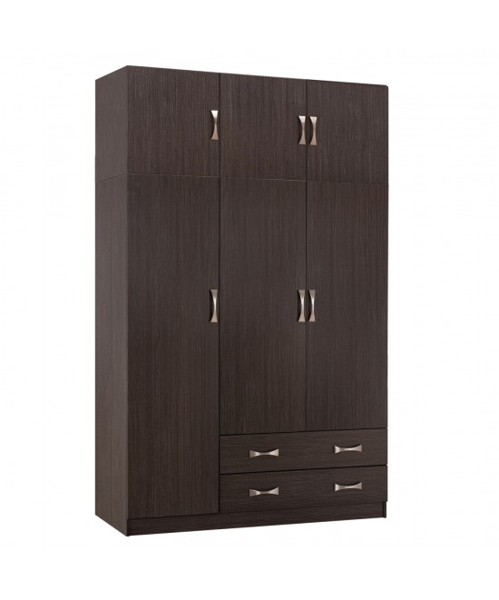 ΝΤΟΥΛΑΠΑ 3ΦΥΛΛΗ ΜΕ ΠΑΤΑΡΙ CARLY HM10891.01 ΜΕΛΑΜΙΝΗ ΣΕ ZEBRANO 150X55Χ240Υεκ.