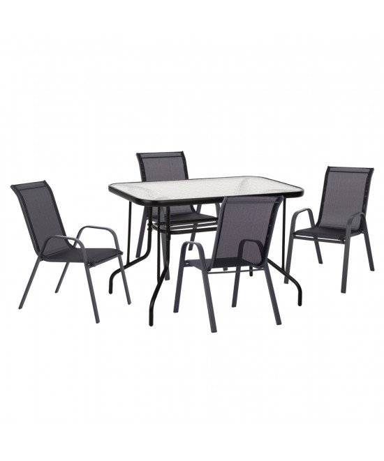 ΣΕΤ ΤΡΑΠΕΖΑΡΙΑΣ 5ΤΜΧ ADAM HM10897.03 ΤΡΑΠΕΖΙ 110x60εκ & 4 ΠΟΛΥΘΡΟΝΕΣ--ΜΑΥΡΟ ΣΕΤ ΤΡΑΠΕΖΑΡΙΑΣ 5ΤΜΧ ADAM HM10897.03 ΤΡΑΠΕΖΙ 110x60εκ & 4 ΠΟΛΥΘΡΟΝΕΣ--ΜΑΥΡΟ