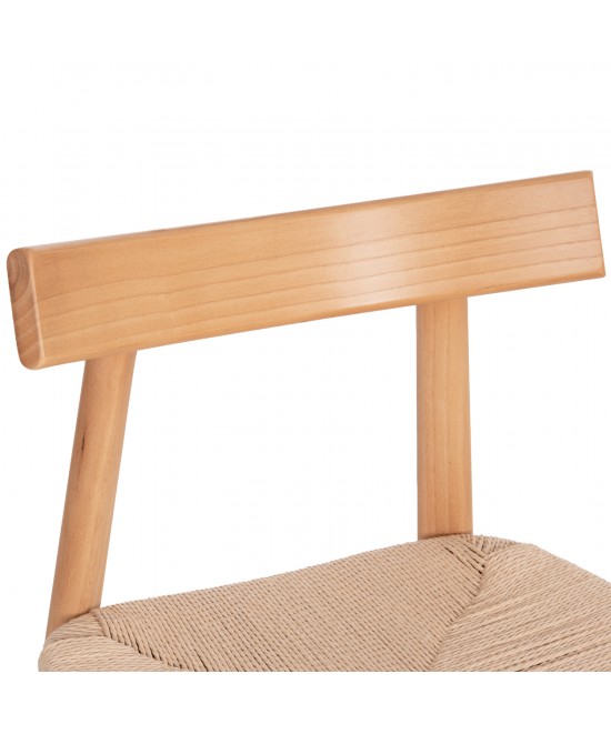KΑΡΕΚΛΑ ΤΡΑΠΕΖΑΡΙΑΣ OSORIO HM18335.01 RUBBERWOOD & ΣΧΟΙΝΙ ΣΕ ΦΥΣΙΚΟ 51x55x74Υεκ