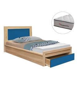 ΚΡΕΒΑΤΙ ΠΑΙΔΙΚΟ ΜΕ ΣΥΡΤΑΡΙ PLAYROOM HM10752.01 ΜΕΛΑΜΙΝΗ SONAMA/ΣΙΕΛ--ΣΤΡΩΜΑ 90x190εκ