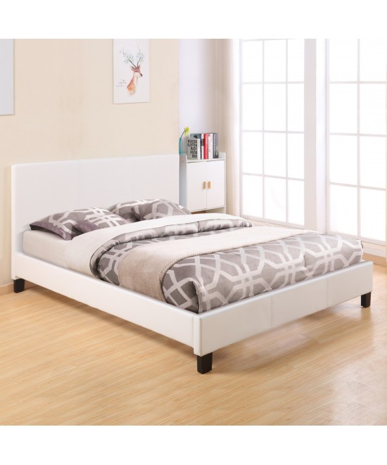 ΚΡΕΒΑΤΙ ΜΕ ΣΤΡΩΜΑ BECCA HM10760.01 ΛΕΥΚΟ PU--ΓΙΑ 150x200εκ ΚΡΕΒΑΤΙ ΜΕ ΣΤΡΩΜΑ BECCA HM10760.01 ΛΕΥΚΟ PU--ΓΙΑ 150x200εκ