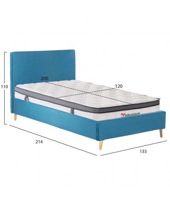 ΚΡΕΒΑΤΙ ΗΜΙΔΙΠΛΟ ΜΕ ΣΤΡΩΜΑ MAYLIN HM10802.01 ΒΕΛΟΥΔΟ ΤΙΡΚΟΥΑΖ--ΣΤΡΩΜΑ 120Χ200εκ ΚΡΕΒΑΤΙ ΗΜΙΔΙΠΛΟ ΜΕ ΣΤΡΩΜΑ MAYLIN HM10802.01 ΒΕΛΟΥΔΟ ΤΙΡΚΟΥΑΖ--ΣΤΡΩΜΑ 120Χ200εκ