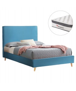 ΚΡΕΒΑΤΙ ΗΜΙΔΙΠΛΟ ΜΕ ΣΤΡΩΜΑ MAYLIN HM10802.01 ΒΕΛΟΥΔΟ ΤΙΡΚΟΥΑΖ--ΣΤΡΩΜΑ 120Χ200εκ