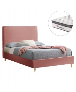 ΚΡΕΒΑΤΙ ΗΜΙΔΙΠΛΟ ΜΕ ΣΤΡΩΜΑ MAYLIN HM10802 ΒΕΛΟΥΔΟ ΣΑΠΙΟ ΜΗΛΟ--ΣΤΡΩΜΑ 120Χ200εκ