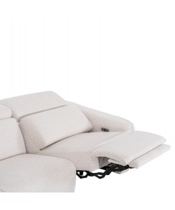 ΚΑΝΑΠΕΣ ΑΡΙΣΤΕΡΗ ΓΩΝΙΑ 3Θ ΜΕ RECLINE VALENTE HM3317.02L ΜΠΕΖ ΥΦΑΣΜΑ 275x160x104Yεκ