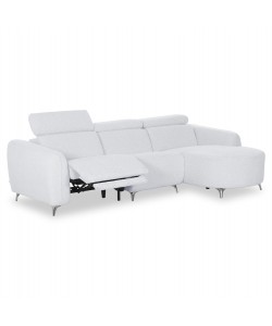 ΚΑΝΑΠΕΣ ΔΕΞΙΑ ΓΩΝΙΑ 3Θ ΜΕ RECLINE VALENTE HM3317.01R ΑΝΟΙΧΤΟ ΓΚΡΙ ΥΦΑΣΜΑ 275x160x104Yεκ