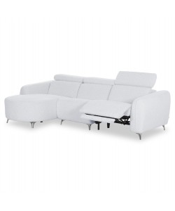 ΚΑΝΑΠΕΣ ΑΡΙΣΤΕΡΗ ΓΩΝΙΑ 3Θ ΜΕ RECLINE VALENTE HM3317.01L ΑΝΟΙΧΤΟ ΓΚΡΙ ΥΦΑΣΜΑ 275x160x104Yεκ
