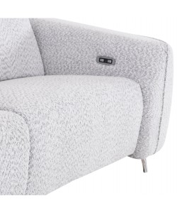 ΚΑΝΑΠΕΣ ΑΡΙΣΤΕΡΗ ΓΩΝΙΑ 3Θ ΜΕ RECLINE VALENTE HM3317.01L ΑΝΟΙΧΤΟ ΓΚΡΙ ΥΦΑΣΜΑ 275x160x104Yεκ