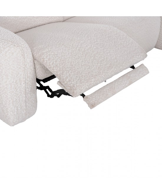 ΚΑΝΑΠΕΣ ΔΕΞΙΑ ΓΩΝΙΑ 3Θ ΜΕ RECLINE VALENTE HM3317.02R ΜΠΕΖ ΥΦΑΣΜΑ 275x160x104Yεκ