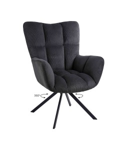 Πολυθρόνα Hilda Γκρι 62 x 72 x 88