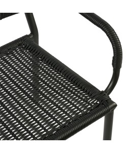 Πολυθρόνα Zucca Μαύρο 58 x 63 x 90