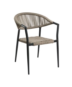 Πολυθρόνα Oggi με Μόκα σχοινί 55.5 x 59 x 78.5