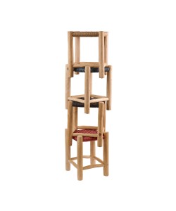 Σκαμπό NOOR μαύρο 35 x 35 x 47