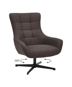 Πολυθρόνα Twin Καφέ 81 x 85 x 99