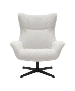 Πολυθρόνα Gossip μπεζ-καφέ 90 x 83 x 104