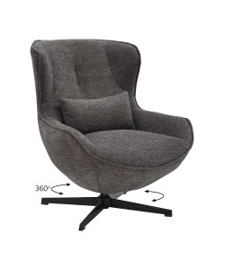 Πολυθρόνα Chanel γκρι 76 x 87 x 90