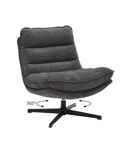 Πολυθρόνα Zen γκρι 75 x 86 x 87