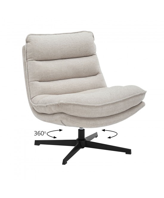 Πολυθρόνα Zen μπεζ 75 x 86 x 87