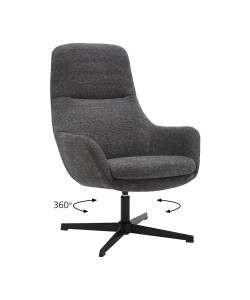 Πολυθρόνα Kim γκρι 74 x 81 x 102