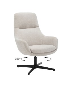 Πολυθρόνα Kim μπεζ 74 x 81 x 102