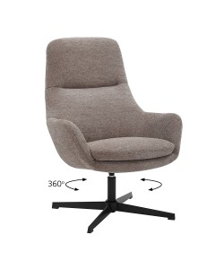 Πολυθρόνα Kim μόκα 74 x 81 x 102