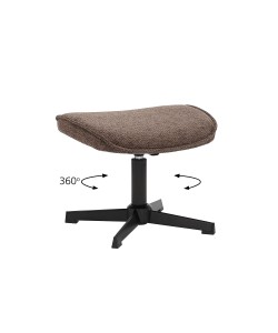 Υποπόδιο Rumi καφέ 46 x 36 x 36