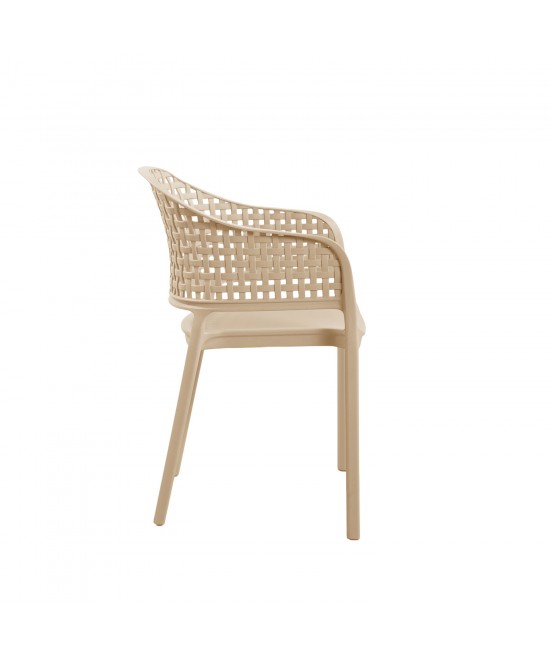 Πολυθρόνα CUBA μόκα 56 x 54 x 81