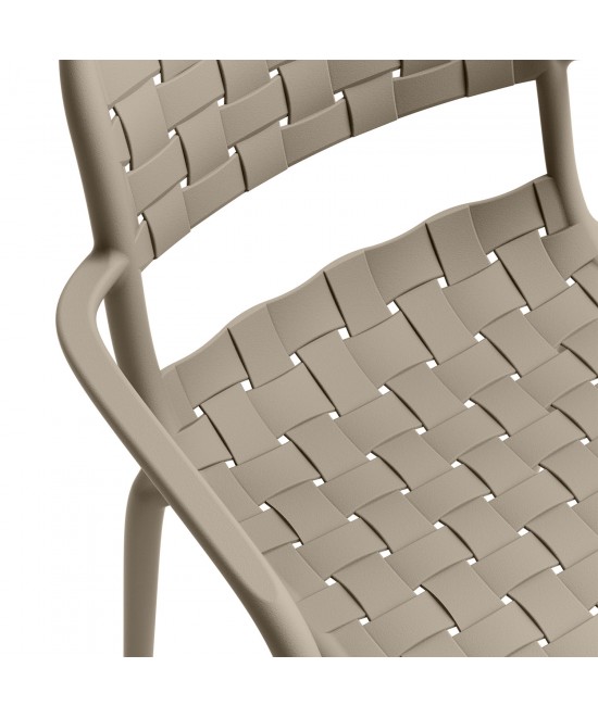 Πολυθρόνα Tonic μόκα 55 x 57 x 82