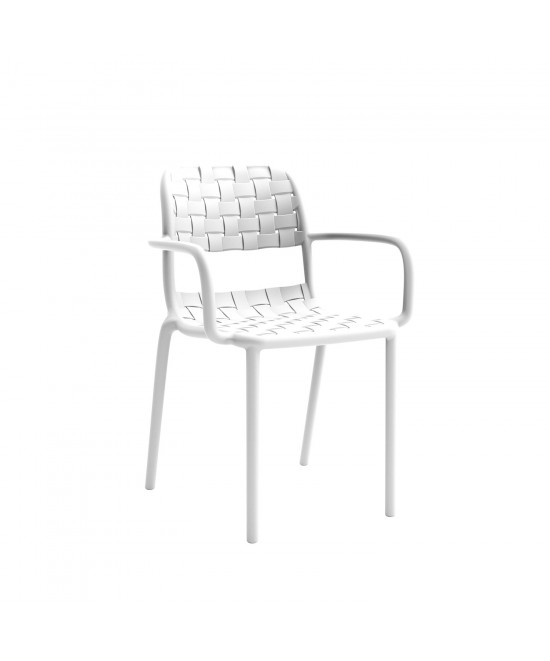 Πολυθρόνα Tonic λευκό 55 x 57 x 82