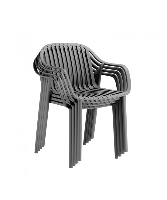 Καρέκλα Luaz γκρι 54 x 60 x 83