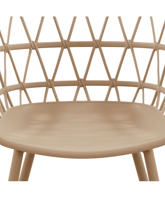 Καρέκλα NEON μόκα 56 x 56 x 85