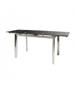 Τραπέζι Alpino Μαύρο 120(180) x 80 x 76