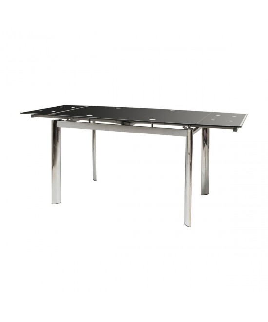 Τραπέζι Alpino Μαύρο 120(180) x 80 x 76 Τραπέζι Alpino Μαύρο 120(180) x 80 x 76
