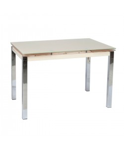 Τραπέζι Glamour 100 Κρεμ 100(150) x 65 x 75