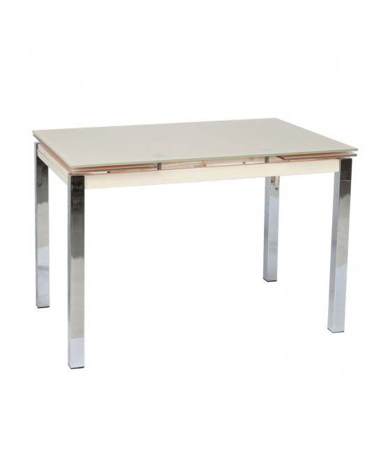 Τραπέζι Glamour 100 Κρεμ 100(150) x 65 x 75 Τραπέζι Glamour 100 Κρεμ 100(150) x 65 x 75