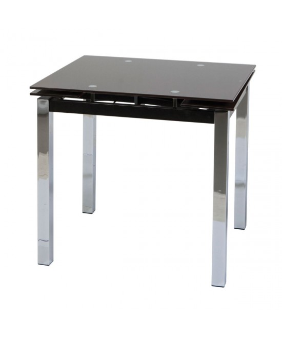 Τραπέζι Glamour 80 Μαύρο 80(120) x 65 x 75 Τραπέζι Glamour 80 Μαύρο 80(120) x 65 x 75