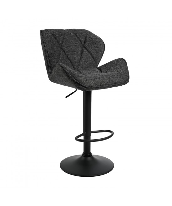 Σκαμπό Comfort Fabric Γκρι 53 x 52 x 91-111