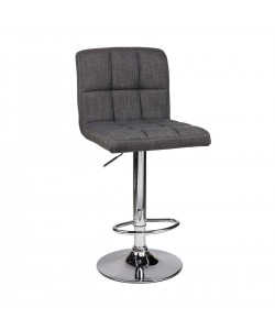 Σκαμπό King Fabric Γκρι 44 x 53 x 91-112