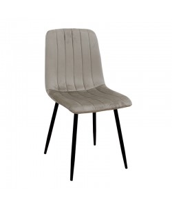DORA CAPPUCCINO VELVET ΥΦΑΣΜΑ ΚΑΡΕΚΛΑ ΜΕΤΑΛΛΙΚΗ 45X53X86εκ.