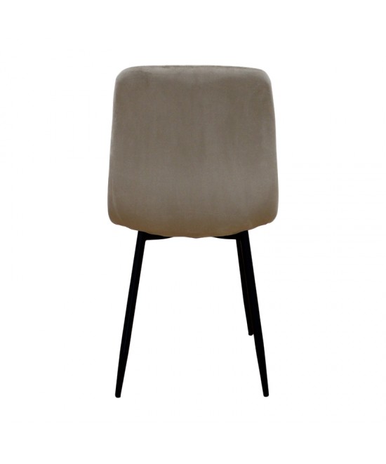 DORA CAPPUCCINO VELVET ΥΦΑΣΜΑ ΚΑΡΕΚΛΑ ΜΕΤΑΛΛΙΚΗ 45X53X86εκ.