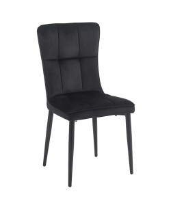 SELIN BLACK VELVET ΥΦΑΣΜΑ ΚΑΡΕΚΛΑ ΜΕΤΑΛΛΙΚΗ 46X54X91εκ.