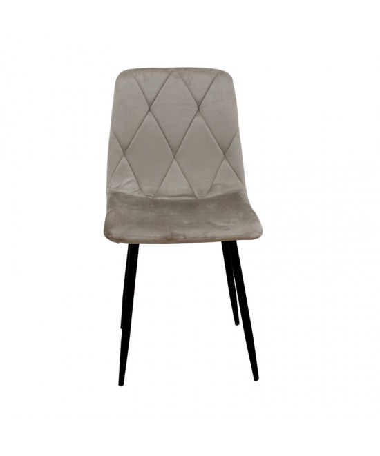 EVA CAPPUCCINO VELVET ΥΦΑΣΜΑ ΚΑΡΕΚΛΑ ΜΕΤΑΛΛΙΚΗ 43X55X90εκ.
