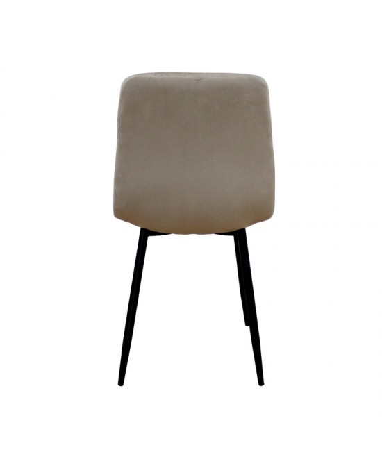 EVA CAPPUCCINO VELVET ΥΦΑΣΜΑ ΚΑΡΕΚΛΑ ΜΕΤΑΛΛΙΚΗ 43X55X90εκ.