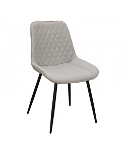 ALESIA L. BEIGE ΥΦΑΣΜΑ ΚΑΡΕΚΛΑ ΜΕΤΑΛΛΙΚΗ 50X59X86εκ.