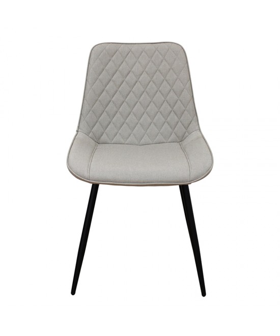 ALESIA L. BEIGE ΥΦΑΣΜΑ ΚΑΡΕΚΛΑ ΜΕΤΑΛΛΙΚΗ 50X59X86εκ.