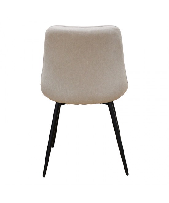 ALESIA L. BEIGE ΥΦΑΣΜΑ ΚΑΡΕΚΛΑ ΜΕΤΑΛΛΙΚΗ 50X59X86εκ.